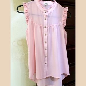 Lily star pink Button blouse